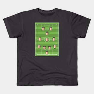 Football Formation 4-3-1-2 Kids T-Shirt